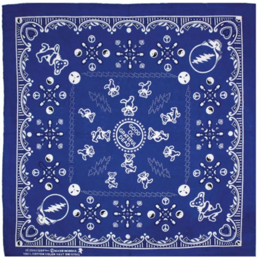 Good Ol Grateful Dead Bandana  Officially Licensed  22 X 22  Brand New
